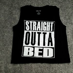 "STRAIGHT OUTTA BED" Muscle Tee
